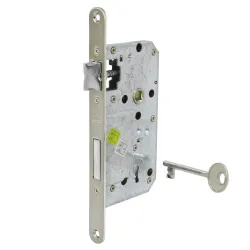 Zamek drzwiowy na klucz 72/50 F20 nikiel satyna mod. BETA