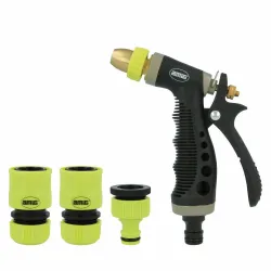 Zraszacz pistolet nastawny z mosiężną głowicą + złączki mod. R35