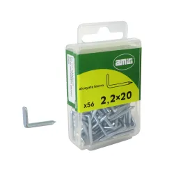 Hak L haczyk wbijany 2,25x20mm żelazny cynkowany 56szt.