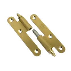 Zawias mosiężny 80x41mm mosiądz satyna LEWY pl mod. 407