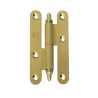 Zawias mosiężny 80x41mm mosiądz satyna PRAWY pl mod. 407