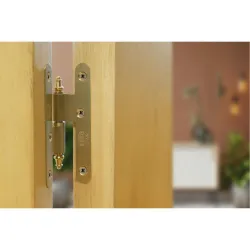 Zawias mosiężny 80x41mm mosiądz satyna PRAWY pl mod. 407