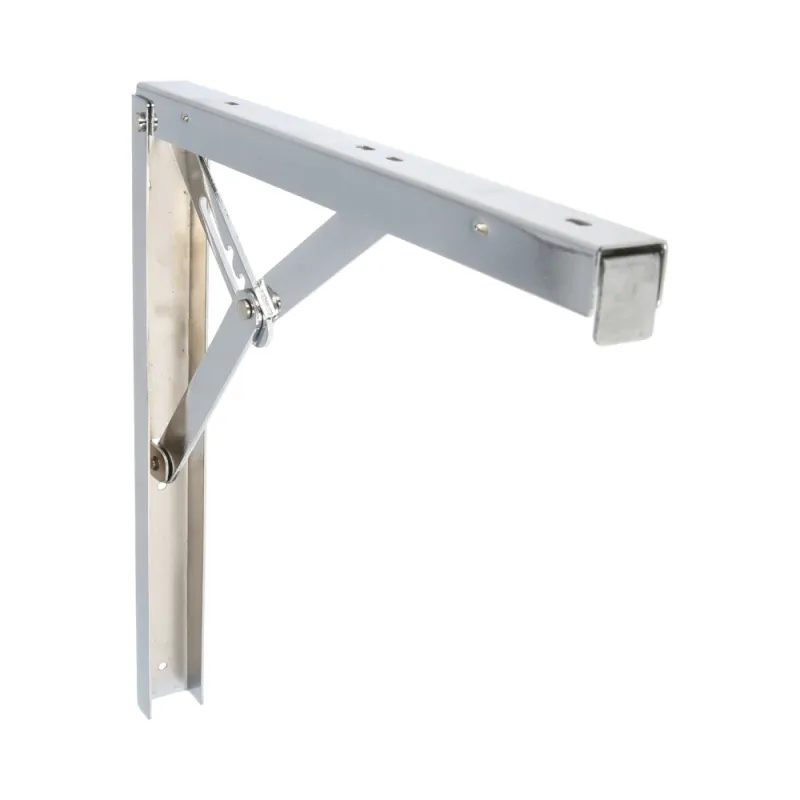 Wspornik półki składany stalowy chromowany 300x300mm mod. 8
