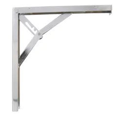 Wspornik półki składany stalowy chromowany 300x300mm mod. 8
