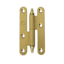 Zawias do drzwi 80x41mm mosiądz matowy rozłączny PRAWY (pl) mod. 407