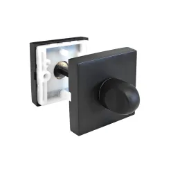 Szyld WC rozeta 50x50mm czarny mat t.4 mod. 201W310