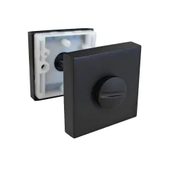 Szyld WC rozeta 50x50mm czarny mat t.4 mod. 201W310