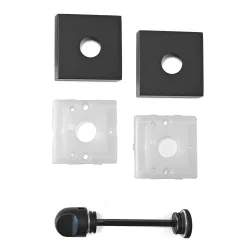 Szyld WC rozeta 50x50mm czarny mat t.4 mod. 201W310