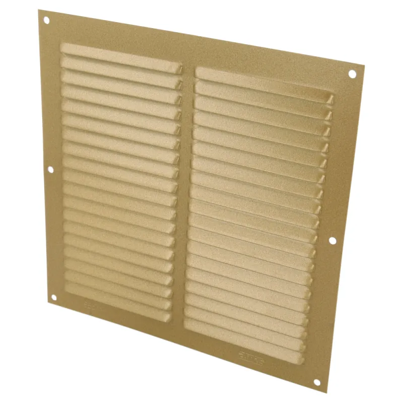 Kratka wentylacyjna 200x200x0,8mm złoty mat przykręcana mod.3 DIS