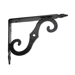 Wspornik półki ornamentalny stal czarny 115x150mm mod.2