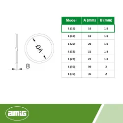 Kółko do kluczy 16mm niklowane mod. 1