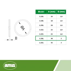 Kółko do kluczy 1-30 niklowane