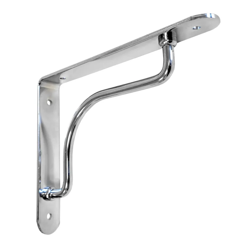 Wspornik półki stalowy chrom 180x230mm PALLADIO 23