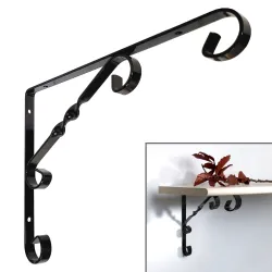 Wspornik półki stalowy czarny 280x180 mm COUNTRY 28