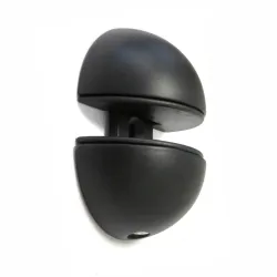 Podpórka półki szklanej czarna uchwyt do szkła 12mm mod.44