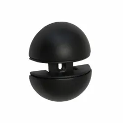 Podpórka półki szklanej czarna uchwyt do szkła 12mm mod.44