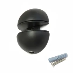 Podpórka półki szklanej czarna uchwyt do szkła 12mm mod.44