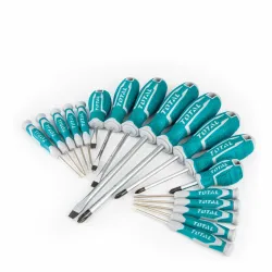 Wkrętaki zestw 18 sztuk krzyżakowe i płaskie + precyzyjne THT250618