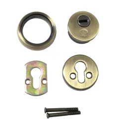 Szyld antywłamaniowy 65mm złoto antyczne mod. 30