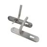 Klamka drzwiowa na wkładkę 85mm INOX długi szyld mod. 4PXB85 AMIG