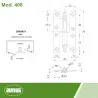 Zawias 408-8 złoty Prawy Dcha