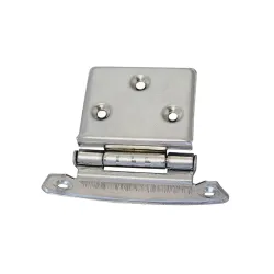 Zawias meblowy 63x40mm INOX asymetryczny mod. 6
