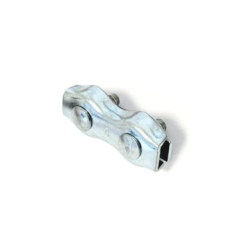Zacisk rynienkowy podwójny 4mm cynkowany mod. 30110