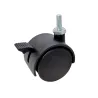 Kółko nylonowe wkręcane 40mm hamulec gwint M6 czarne mod. 1505