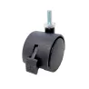 Kółko nylonowe wkręcane 40mm hamulec gwint M6 czarne mod. 1505