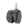 Kółko nylonowe wkręcane 40mm hamulec gwint M6 czarne mod. 1505