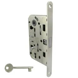 Zamek magnetyczny na klucz 90/50 nikiel satyna F18 Mediana POLARIS 2XT