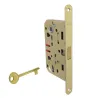 Zamek magnetyczny na klucz 90/50 czoło 18x196mm mosiądz mat POLARIS 2XT