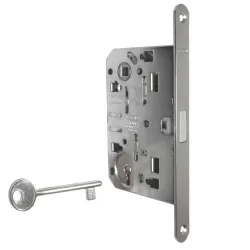 Zamek magnetyczny na klucz 90/60 niklowany F18 Mediana POLARIS 2XT