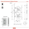 Zamek magnetyczny do WC 96/35 niklowany F18 Mediana POLARIS 2XT