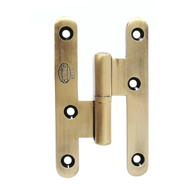 Zawias do drzwi 100x58mm mosiądz złoto antyczne Prawy (pl) mod. 405