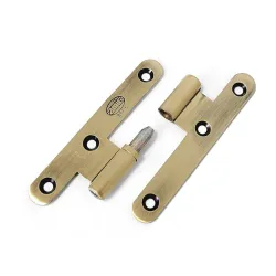 Zawias do drzwi 100x58mm mosiądz złoto antyczne Prawy (pl) mod. 405