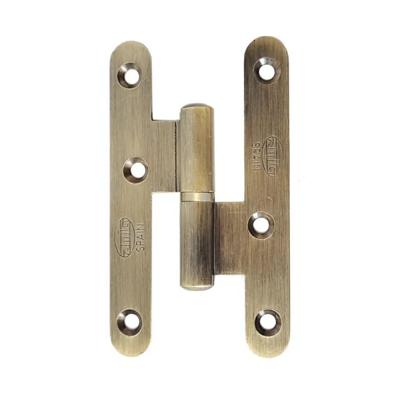 Zawias do drzwi 100x57mm mosiądz złoto antyczne rozłączny LEWY (pl) mod. 405