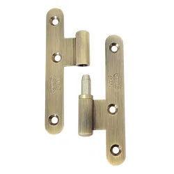 Zawias do drzwi 100x57mm mosiądz złoto antyczne rozłączny LEWY (pl) mod. 405