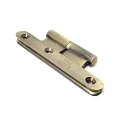 Zawias do drzwi 100x57mm mosiądz złoto antyczne rozłączny LEWY (pl) mod. 405
