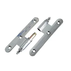 Zawias do drzwi 100x58 mosiądz chrom połysk rozłączny PRAWY (pl) mod. 407