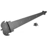Zawias ozdobny czarny rustykalny 400x131mm młotkowany mod. 554