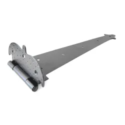 Zawias ozdobny czarny rustykalny 400x131mm młotkowany mod. 554