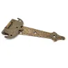 Zawias ozdobny rustykalny złoto antyczne 200x111mm młotkowany mod. 554 EAN