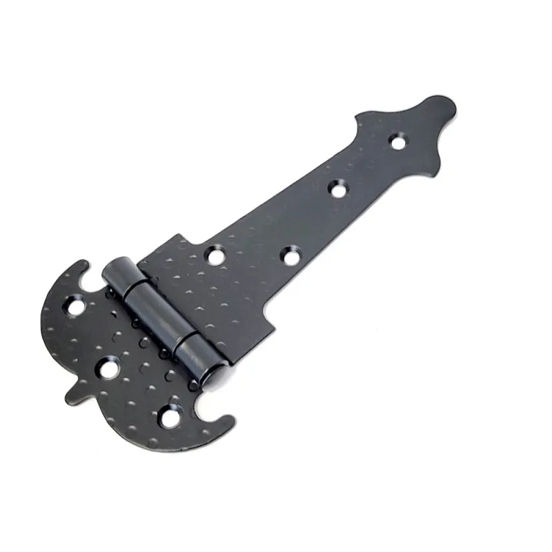 Zawias ozdobny czarny rustykalny 150x88mm młotkowany mod. 554 DIS