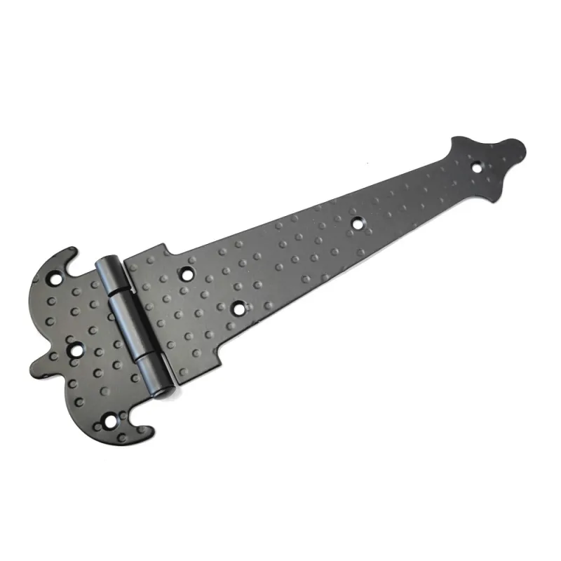 Zawias ozdobny czarny rustykalny 250x111mm młotkowany mod. 554 DIS