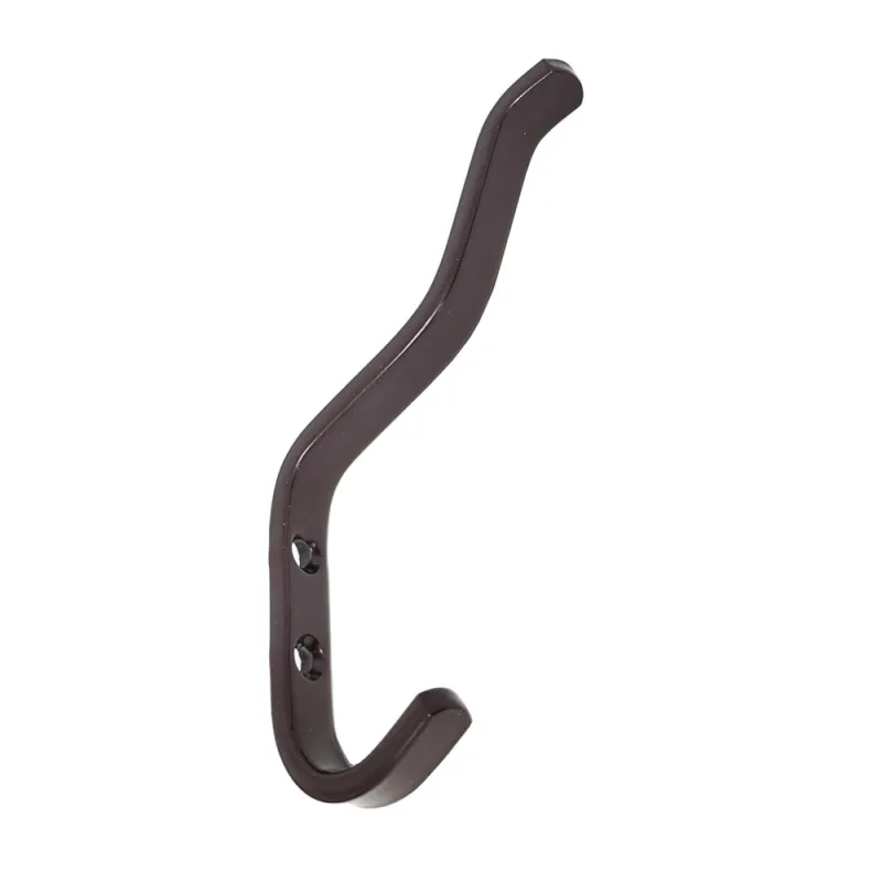 Wieszak ścienny 2-haczyki stalowy brązowy 125x13mm IPA 25543