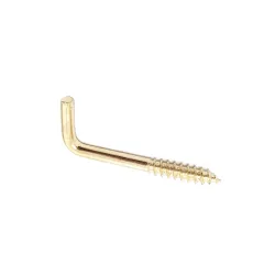 Haczyki wkręcane 3,3x40mm mosiądzowane hak prosty 16 szt.