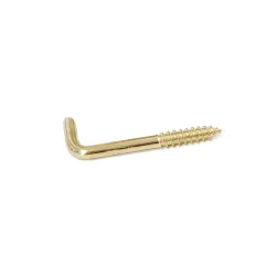 Haczyki wkręcane 3,3x40mm mosiądzowane hak prosty 16 szt.