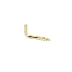Haczyki wkręcane 2,5x20mm mosiądzowane hak prosty 26szt.