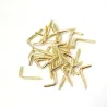 Haczyki wkręcane 2,5x20mm mosiądzowane hak prosty 26szt.